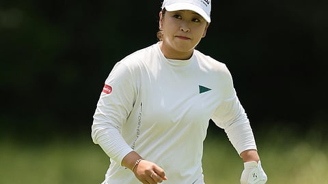 Japan's Mao Saigo fired a 69 to grab a share of the lead after the third round of the LPGA Chevron Championship