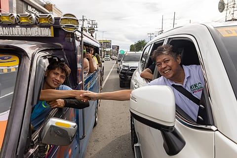 Kiko Pangilinan during a Butuan City motorcade