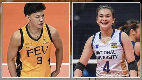 FEU's Ariel Cacao & Bella Belen of NU.