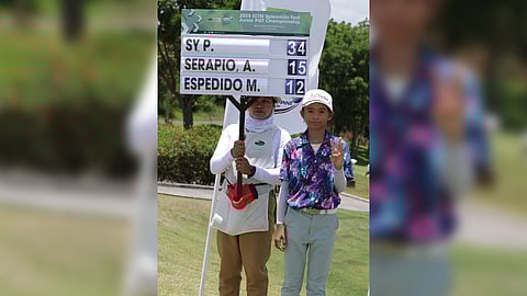 Mavis Espedido posts a three-stroke victory to sweep the first three legs of the Luzon series following a triumphant performance in the Splendido Taal leg of the ICTSI Junior PGT Championship.