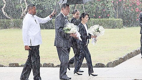 Japan PM visits Japanese Memorial Garden