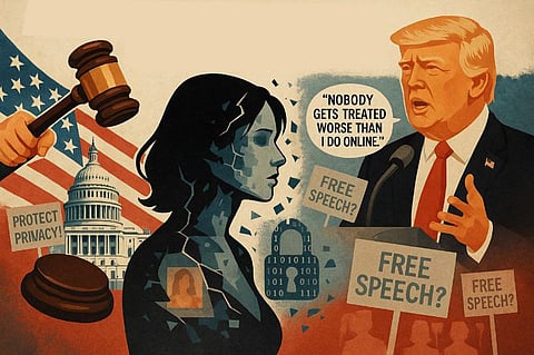 AI digital image interpretation of a proposed law criminalizing revenge porn.