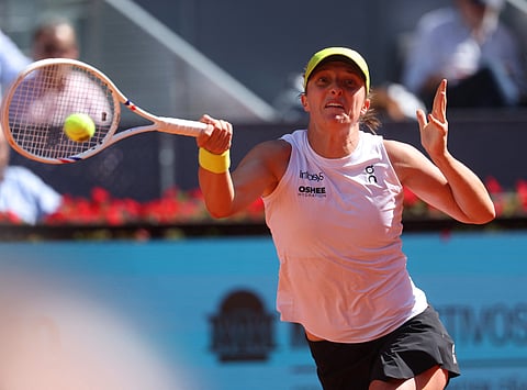 IGA Swiatek gets stripped of her title after absorbing a 6-1, 6-1 loss to Coco Gauff in the semifinals of the Madrid Open.