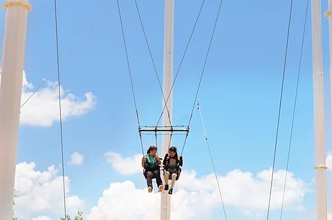 Giant Swing, where ‘healing’ means being yanked skyward.