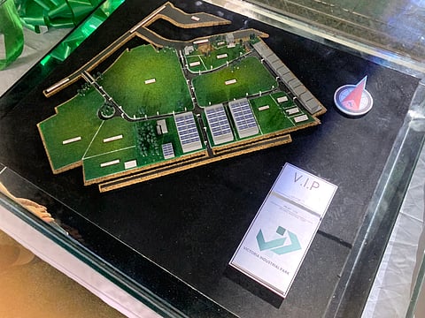 The model of the Victoria Industrial Park as presented during its official launch.