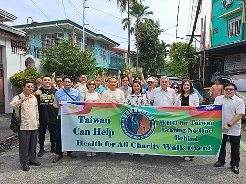 A walk together in Caloocan to call for Taiwan’s inclusion in the World Health Assembly.