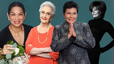 The posthumous honors were given to screen legends Nora Aunor and Gloria Romero, renowned singer Pilita Corrales, and award-winning chef-restaurateur Margarita Forés.