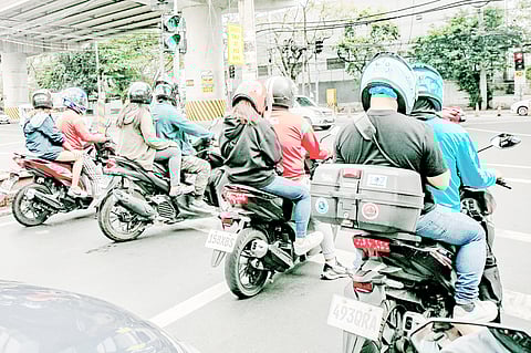 With heavy traffic still a problem in the country, motorcycle taxis provide an alternative to commuters for faster travel.