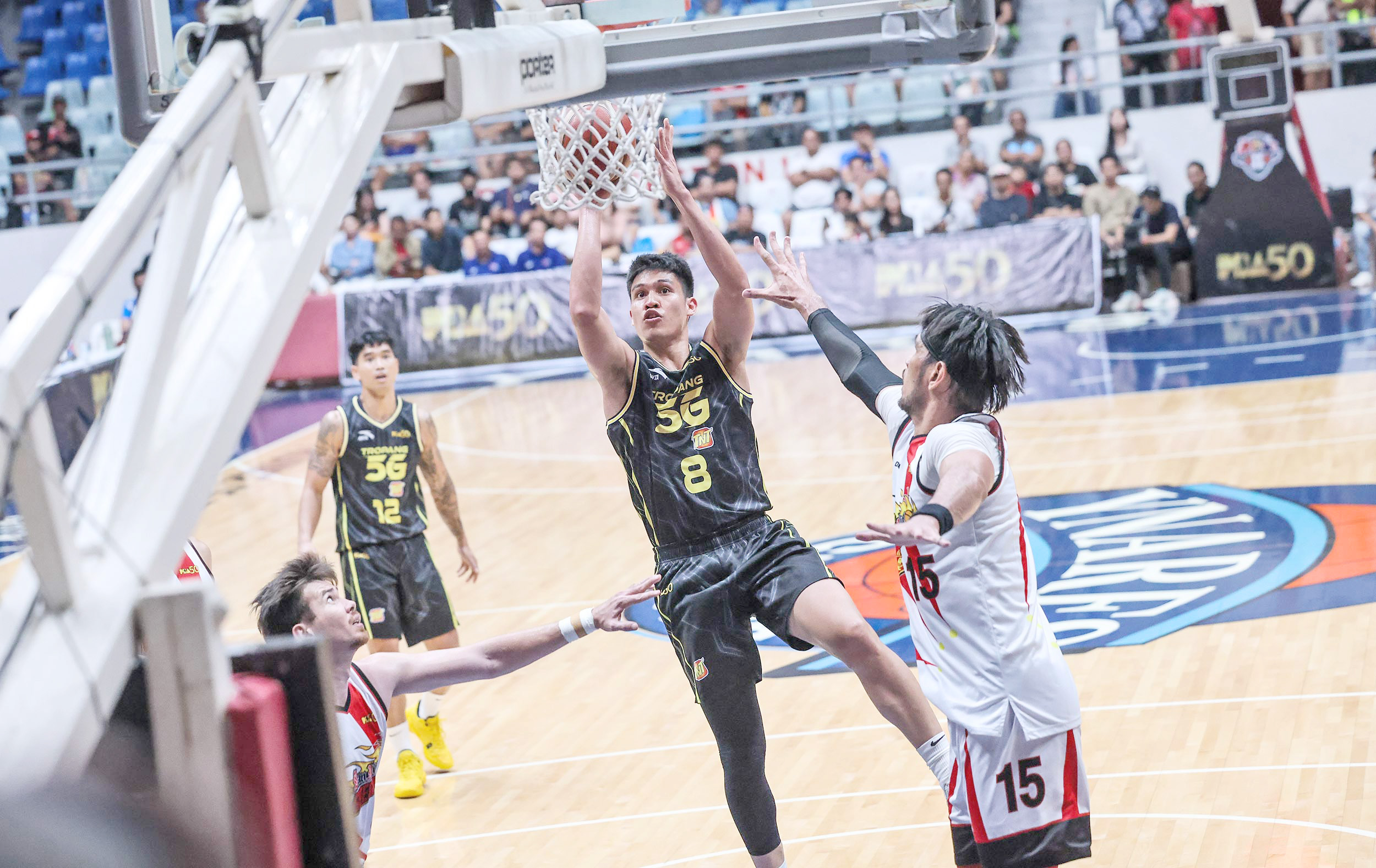 CALVIN Oftana and the TNT Tropang 5G restore order, posting an 89-84 win over San Miguel in the PBA Philippine Cup.