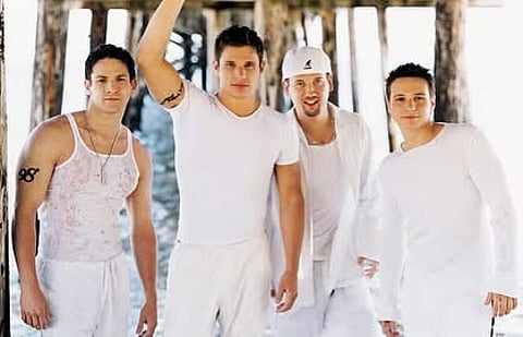 AMERICAN vocal group 98 Degrees.