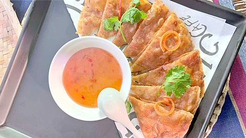 Crispy Shrimp Pancake.