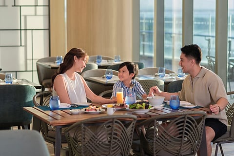 Dining with Mom at Cyan Modern Kitchen