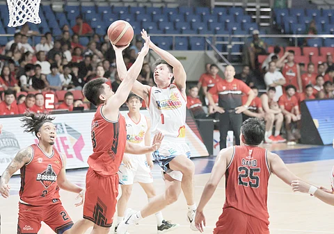 ADRIAN Nocum drops 23 points to lead Rain or Shine to a 120-106 victory over Blackwater in the PBA Philippine Cup on Wednesday at the Ninoy Aquino Stadium.