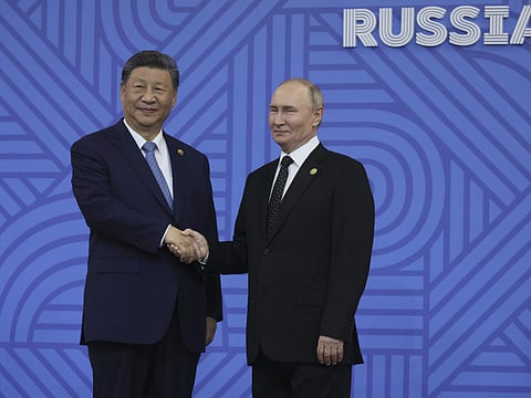 The visit by Chinese President Xi Jinping to see Russian counterpart Vladimir Putin.