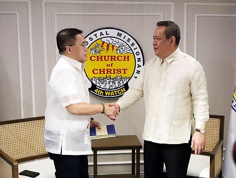 Senator Christopher "Bong" Go visits the Pentecostal Missionary Church of Christ in Marikina City.