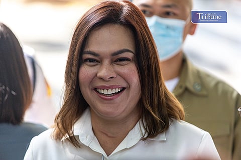 Vice President Sara Duterte faced the media at the Department of Justice in Manila last 9 May 2025, after filing her counter-affidavit against complaints of inciting to sedition and grave threats. This was after she allegedly plotted to kill President Bongbong Marcos and other members of his family.