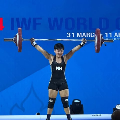 Rosegie Ramos has finally solved the Chinese puzzle after beating Xiang Linxiang in the women’s 49-kg event of the Asian Weightlifting Championships in Jiangshan, China.