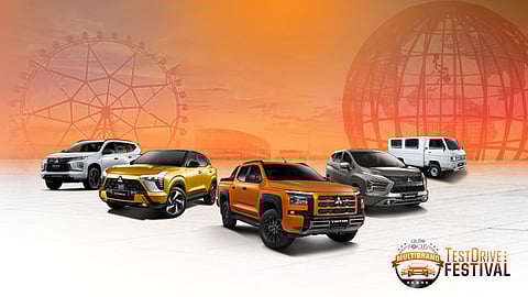 Mitsubishi showcases its latest lineup at the Auto Focus Summer Test Drive Festival at SM Mall of Asia.
