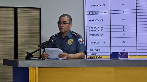 PNP Public Information chief Colonel Randulf Tuaño
