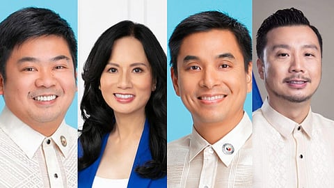 (Left to Right) Caloocan City Mayor Dale Gonzalo "Along" Malapitan, Malabon City Mayor Jeannie Sandoval, Navotas City Mayor John Rey Tiangco, and Valenzuela City Mayor Weslie 'Wes' Gatchalian