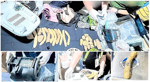 THE Bureau of Customs at the Port of Clark has once again upheld its commitment to border security by intercepting an attempt to smuggle illegal drugs into the country. A total of 1,112 grams of methamphetamine hydrochloride, commonly known as ‘shabu,’ with an estimated street value of P7,561,600.00, was seized as a result of the BoC’s continued vigilance against prohibited substances.
