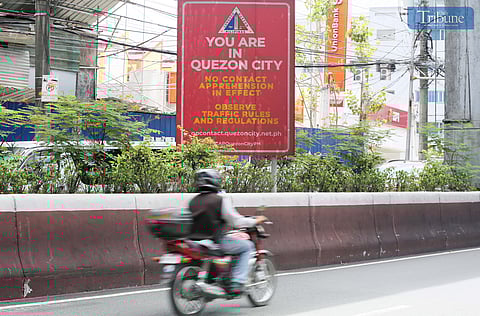 A No Contact Apprehension Policy sign seen along Edsa and Aurora Boulevard in Quezon City, The Metropolitan Manila Development Authority (MMDA) on Friday has filed an urgent motion before the Supreme Court to seek that the temporary restraining order against the no contact apprehension policy (NCAP) be lifted.
