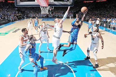 SHAI Gilgeous-Alexander drops 35 points to power the Oklahoma City Thunder to a 125-93 win over the Denver Nuggets in Game 7 of their Western Conference best-of-seven semifinal series.