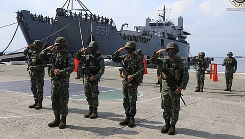 Members of the Armed Forces of the Philippines Marine Corps join their United States counterparts in commencing the Kaagapay ng mga Mandirigmang Dagat or KAMANDAG Exercises.