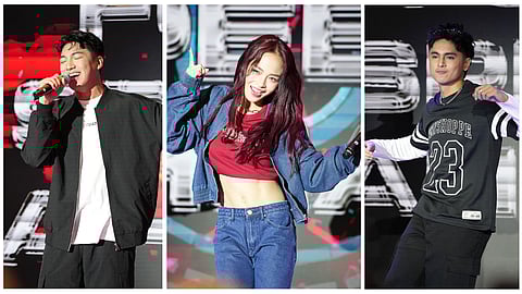 L-R: Darren Espanto, AC Bonifacio, and Miguel Tanfelix