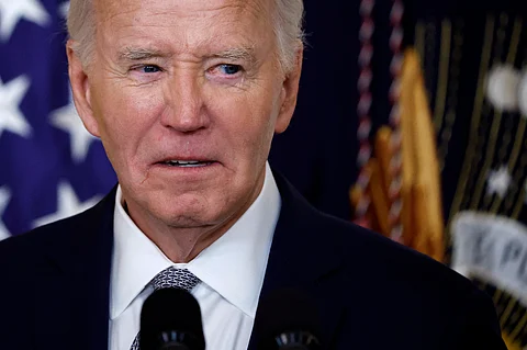 U.S. President Joe Biden speaks during a Presidential Citizens Medal ceremony at the White House in Washington, D.C., on 2 January 2025.