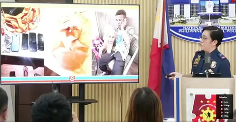 Philippine National Police spokesperson PB/Gen. Jean Fajardo presents to the media the details following the arrest of the suspects in the Anson Que kidnap-slay case.