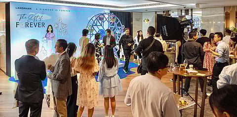 The scene at De Beers.