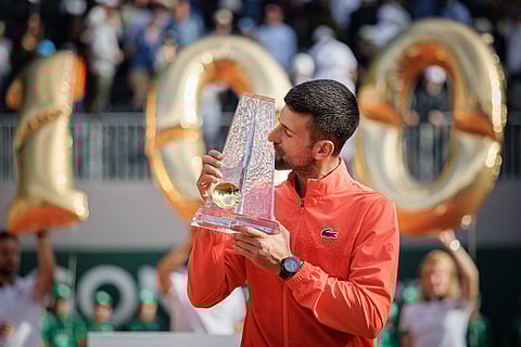 NOVAK Djokovic plucks his 100th ATP victory following a 5-7, 7-6 (7/2), 7-6 (7/2) win over Hubert Hurkacz in the final of the Geneva Open.