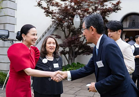 SECRETARY Cristina Roque (left) of the Department of Trade and Industry represented the Philippine government in showcasing the works of Filipino designer Paul Cabral before the Japanese community.