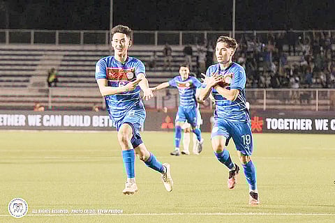 Sandro Reyes represents the Philippines alongside compatriot Armani Aguinaldo when an ASEAN selection plays Manchester United on Wednesday in a friendly in Kuala Lumpur.