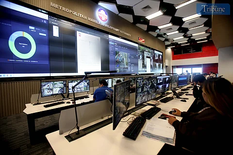 On Monday May 26 2025, Metro Manila Development Authority (MMDA) personnel monitor traffic violators through the CCTV cameras, situated in various strategic places along major thoroughfares of Metro Manila, at the MMDA Command Center in Pasig City, during the day of implementation of No Contact Apprehension NCAP, violators will apprehend traffic violators through recordings of their CCTV cameras and notices of violation will be sent to the registered address of the vehicle, as explained by the MMDA in the guidelines.