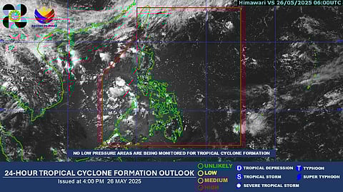 PAGASA said on Monday that the easterlies impacting Luzon, the ITCZ over Western Visayas, Zamboanga Peninsula, and Palawan, while a frontal system affects the Batanes Islands