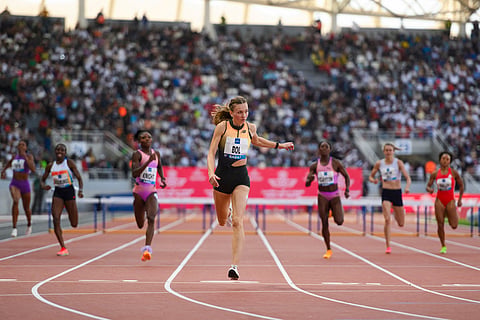 Femke Bol zooms to the 400m hurdles gold in the Diamond League in Morocco.