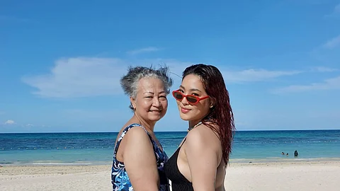 Rosanna Iringan and daughter Rita Daniela.