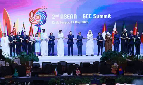 President Ferdinand Marcos Jr. poses with the leaders of ASEAN and the Gulf Cooperation Council during the ASEAN-GCC Summit in Kuala Lumpur, Malaysia on 27 May 2025
