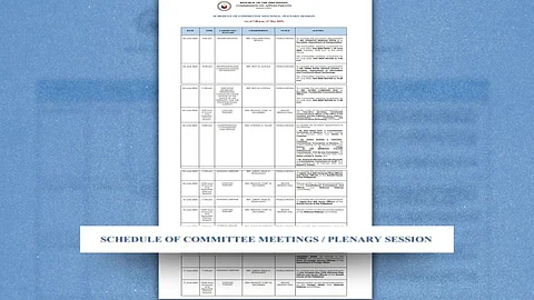 THE Commission on Appointments on Wednesday released its schedule of confirmation hearings for next week, with Transportation Secretary Vivencio 'Vince' Dizon III set to appear first.