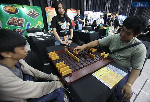 Board game enthusiasts gather at the opening of All aBOARD EXPO 2025 last 29 May, at the MICE Center in the Quezon City Hall Complex.