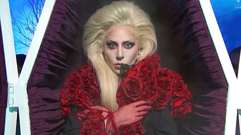 Lady Gaga performing at 'Tudum.'