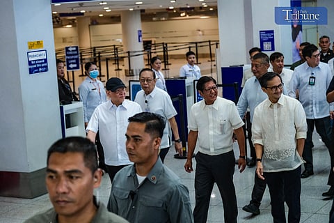 President Ferdinand R. Marcos Jr. inspects upgraded facilities at NAIA Terminal 3 in Pasay City on Tuesday, 3 June 2025, following the recent turnover of operations to the New NAIA Infrastructure Corporation (NNIC). Marcos received a briefing on NNIC’s initial accomplishments before touring key areas, including the Immigration Area, OFW Immigration Annex, OFW Lounge and Rest Area, TNVS bay, and Arrival curbside. He was joined by Transportation Secretary Vivencio B. Dizon, Migrant Workers Secretary Hans Leo J. Cacdac, OWWA Administrator Patricia Yvonne Caunan, and San Miguel Corporation President and CEO Ramon S. Ang.