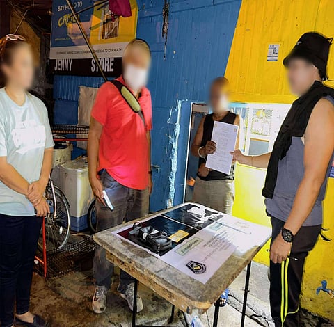 MAKATI police operatives present seized evidence following the arrest of a high-value drug suspect during a late-night operation in Barangay Olympia on 2 June.