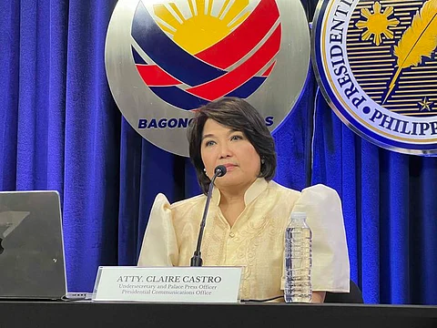 PRESIDENTAL Communications Office Undersecretary and Press Officer of Malacañang Palace, Atty. Claire Castro