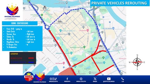 MMDA Announces road closures for Independence Day