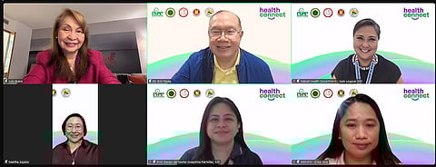 HEALTH Connect Forum, hosted by Dr. Eric Tayag, former DOH Undersecretary and past PFV President, featured health luminaries from Davao del Norte, Makati City, PFV, and a representative from an online mom community.