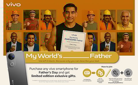 Buy a vivo, get a personalized father’s day keepsake