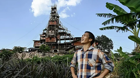 Chen Tianming refused to leave his village, which was mostly razed to build a tourist resort